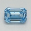1.01 Ct. Fancy Vivid Blue Emerald Lab Grown Diamond