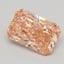 3.99 Ct. Fancy Vivid Pinkish Orange Radiant Lab Grown Diamond