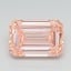 3.09 Ct. Fancy Vivid  Pink Emerald Lab Grown Diamond