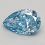 2.00 Ct. Fancy Vivid Blue Pear Lab Grown Diamond