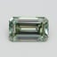 1.00 Ct. Fancy Intense Pacific Green Emerald Lab Grown Diamond