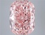 13.09 Ct. Fancy Vivid Pink Cushion Lab Grown Diamond
