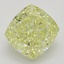 1.62 Ct. Fancy Yellow Cushion Diamond