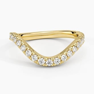 Silhouette Diamond Wave Ring