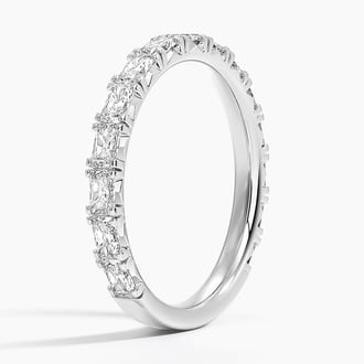 Nathalie Radiant Cut Lab Diamond Ring (7/8 ct. tw.) in Platinum