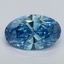2.01 Ct. Fancy Vivid Blue Oval Lab Grown Diamond