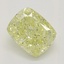 0.64 Ct. Fancy Yellow Cushion Diamond