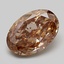 2.09 Ct. Fancy Light  Brown Oval Lab Grown Diamond