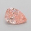 0.72 Ct. Fancy Vivid Pink Pear Lab Grown Diamond