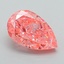 1.48 Ct. Fancy Vivid Pink Pear Lab Grown Diamond