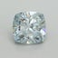 1.58 Ct. Fancy Greenish Blue Cushion Lab Grown Diamond