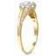 The Benetta Ring, smalltop view on a hand