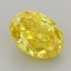 2.47 Ct. Fancy Vivid  Yellow Oval Lab Grown Diamond