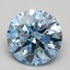 1.51 Ct. Fancy Intense Blue Round Lab Grown Diamond
