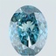 2.24 Ct. Fancy Vivid Blue Oval Lab Grown Diamond