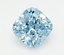 2.08 Ct. Fancy Vivid  Blue Cushion Lab Grown Diamond