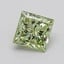 0.59 Ct. Fancy Vivid  Green Princess Lab Grown Diamond
