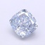 1.15 Ct. Fancy Intense  Blue Cushion Lab Grown Diamond