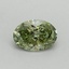 0.52 Ct. Fancy Vivid Green Oval Lab Grown Diamond