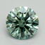 2.01 Ct. Fancy Vivid Green Round Lab Grown Diamond