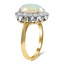 The Mayra Ring, smalltop view on a hand