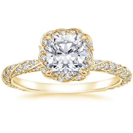 18K Yellow Gold Nova Diamond Bridal Set (3/4 ct. tw.)