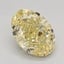 1.83 Ct. Fancy Intense Yellow Oval Lab Grown Diamond