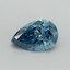 0.42 Ct. Fancy Vivid Blue Pear Lab Grown Diamond