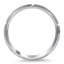Notched Matte Wedding Ring, smallside view