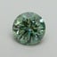 2.07 Ct. Fancy Vivid Pacific Green Round Lab Grown Diamond