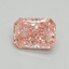 1.55 Ct. Fancy Vivid Pink Radiant Lab Grown Diamond