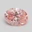 1.53 Ct. Fancy Intense Pink Oval Lab Grown Diamond