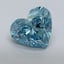 2.50 Ct. Fancy Vivid Malibu Blue Heart Lab Grown Diamond