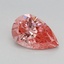 0.91 Ct. Fancy Vivid Pink Pear Lab Grown Diamond