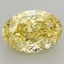 5.50 Ct. Fancy Vivid Yellow Oval Lab Grown Diamond