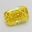 7.69 Ct. Fancy Vivid Yellow Cushion Lab Grown Diamond