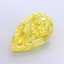5.05 Ct. Fancy Vivid  Yellow Pear Lab Grown Diamond