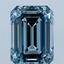 3.08 Ct. Fancy Vivid Blue Emerald Lab Grown Diamond