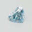 1.02 Ct. Fancy Vivid Blue Heart Lab Grown Diamond