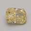 0.71 Ct. Fancy Vivid Yellow Radiant Lab Grown Diamond