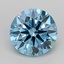2.06 Ct. Fancy Vivid Blue Round Lab Grown Diamond