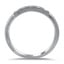 Five Stone Bezel Princess Cut Diamond Ring, smallside view