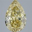 5.08 Ct. Fancy Intense Yellow Pear Lab Grown Diamond