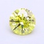 1.02 Ct. Fancy Vivid Yellow Round Lab Grown Diamond