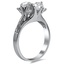The Jovita Ring, smalltop view on a hand