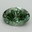 5.19 Ct. Fancy Vivid Pacific Green Oval Lab Grown Diamond