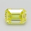 1.02 Ct. Fancy Intense  Yellow Emerald Lab Grown Diamond