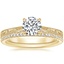 18K Yellow Gold Elsie Ring with Whisper Eternity Diamond Ring (1/4 ct. tw.)