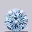 0.69 Ct. Fancy Vivid Blue Round Lab Grown Diamond