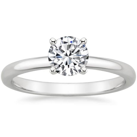 18K White Gold 2mm Comfort Fit Bridal Set